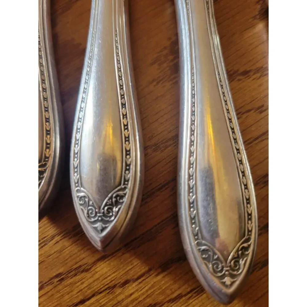 24 PCS Silverplate SHERATON 1910 Community Plate‎ Unpolished Forks Spoons